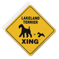 Lakeland Terrier Xing Sign Aluminum 12 in X 12 in #20550