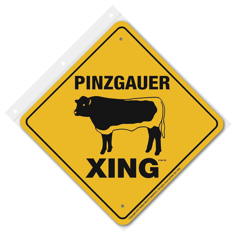 Pinzgauer Xing Sign Aluminum 12 in X 12 in #20811