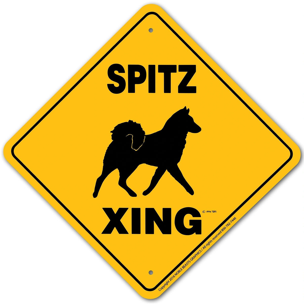 Spitz Xing Sign Aluminum 12 in X 12 in #20820