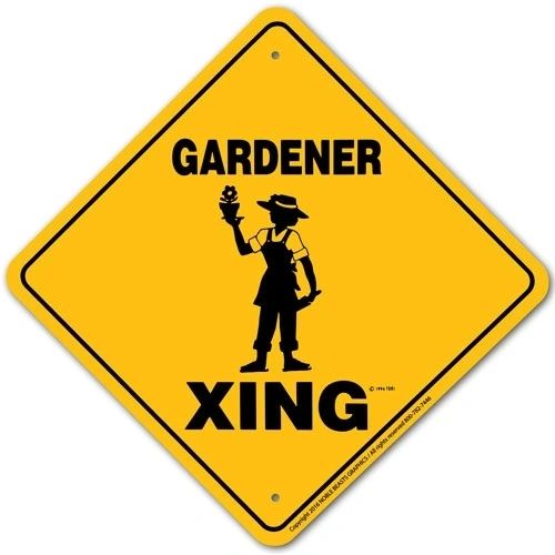 Gardner Xing Sign Aluminum 12 in X 12 in #20795