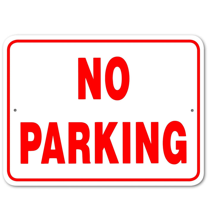 No Parking Sign Aluminum 12 in X 9 in #3245331