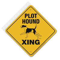 Plot Hound Xing Aluminum 12 in x 12 in #20003