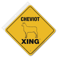 Cheviot Xing Sign Aluminum 12 in X 12 in #20928